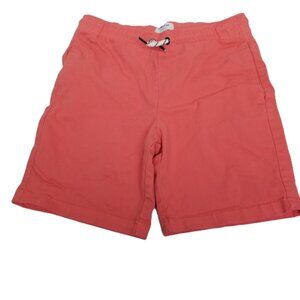 Cabana Crown & Ivy Boys Shorts Medium Coral Elastic Drawstring Cotton Preppy